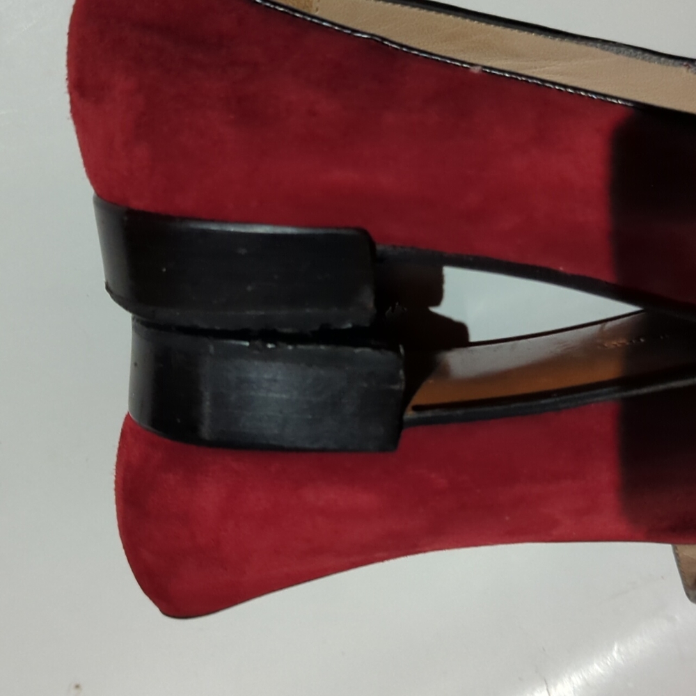 Salvatore Ferragamo red suede driving loafers - Picture 8 of 10